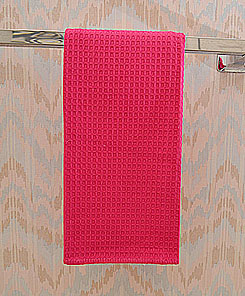 Fuchsia Pink Waffle Weaves Kitchen Towel. 18"x26"